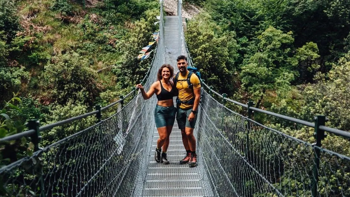 Chiara y Fabián en el Lago di Garda